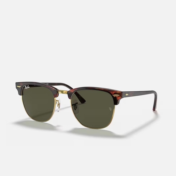 CLUBMASTER CLASSIC Ray-ban Polished Tortoise On Gold - Picture 1 of 3